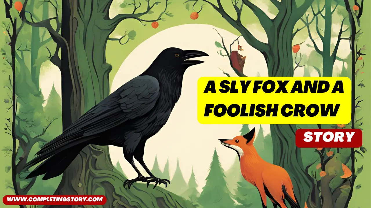 a sly fox and a foolish crow story