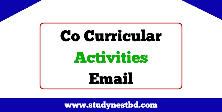 Co Curricular Activities Email