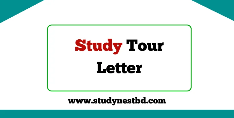 Study Tour Letter