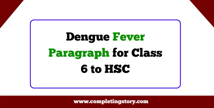 Dengue Fever Paragraph for Class 6 to HSC